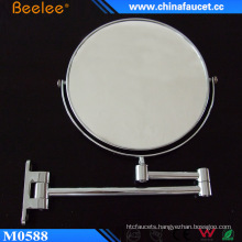 Chrome Brass 8′′ Bathroom Cosmetic Mirror with 3X Magnifying